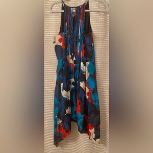 Antonio Melani floral short dress Asymmetrical Size 6 floral